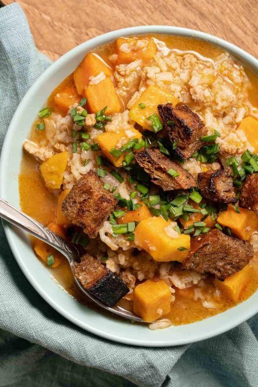 Ground Turkey Sweet Potato Soup