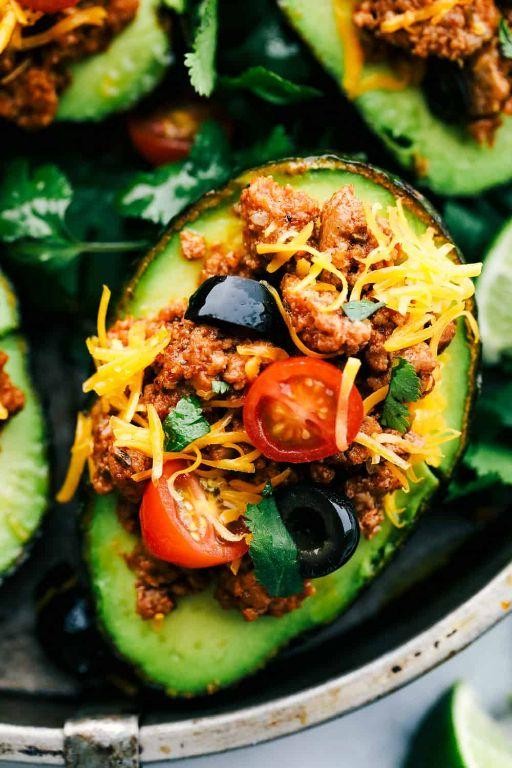 Ground Turkey and Avocado Stuffed Tomatoes