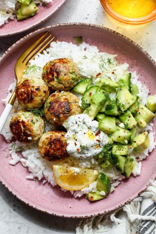 Ground chicken and zucchini meatballs