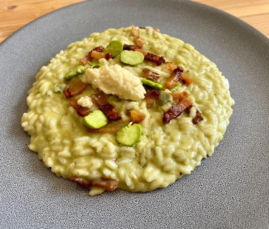 Guanciale and Pecorino Risotto