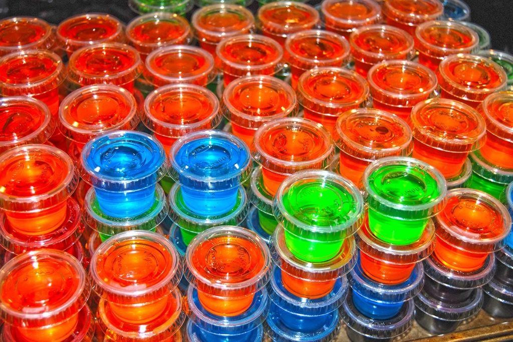 Guava Rum Jello Shooters