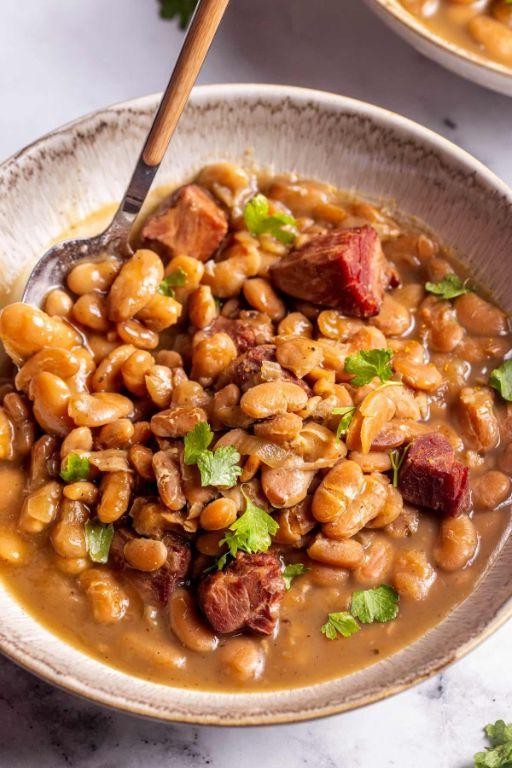 Ham and Great Northern Beans with Herbs