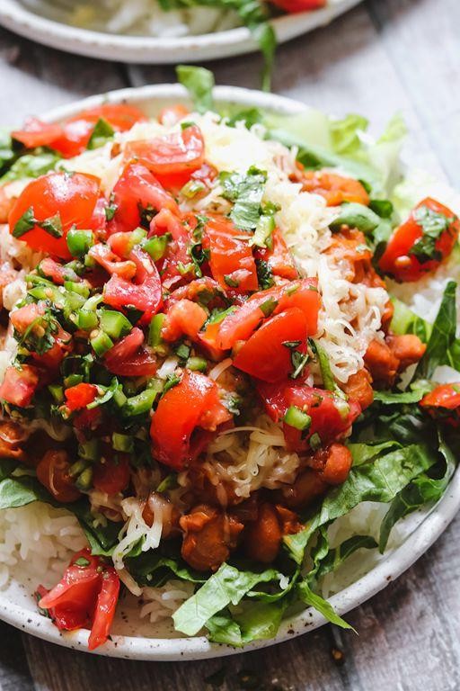 Ham and Pinto Bean Burrito Bowls