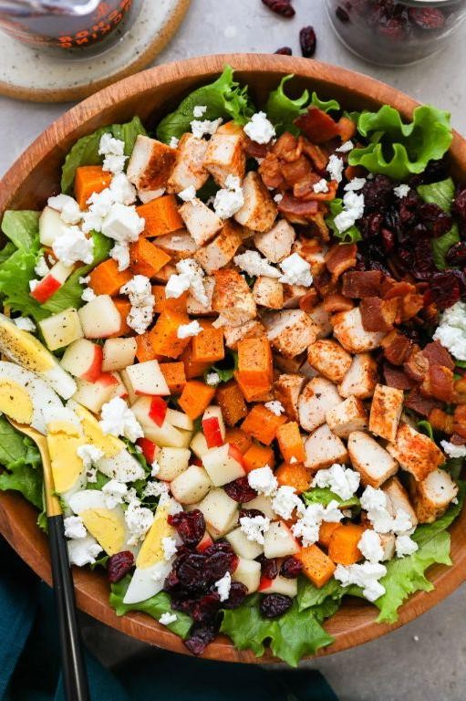 Harvest Cobb Salad with Maple Dijon Dressing