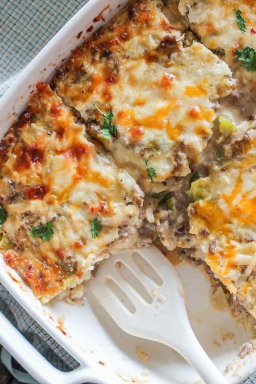 Havarti Cheese and Sausage Breakfast Casserole