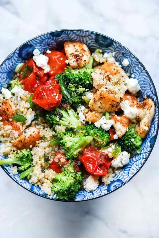 Healthy Chicken and Broccoli Quinoa Bowl