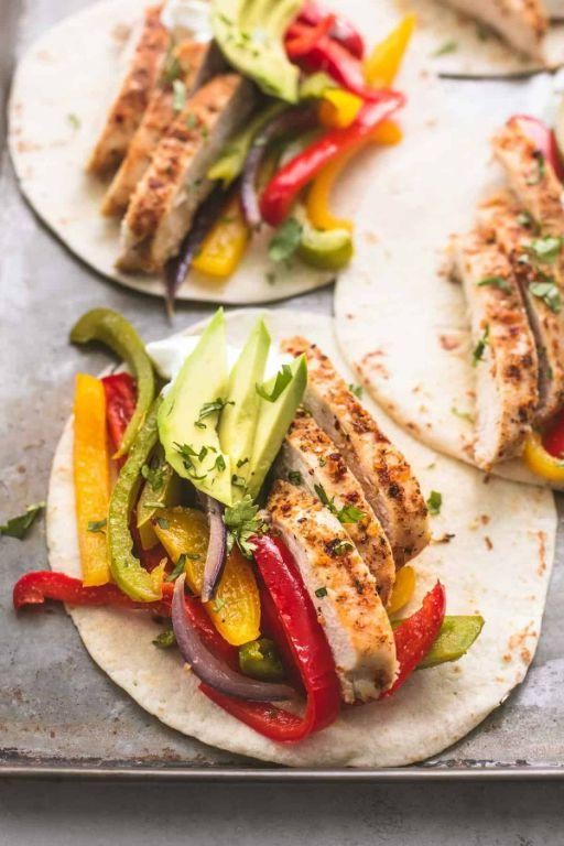 Healthy Sheet Pan Chicken Fajitas