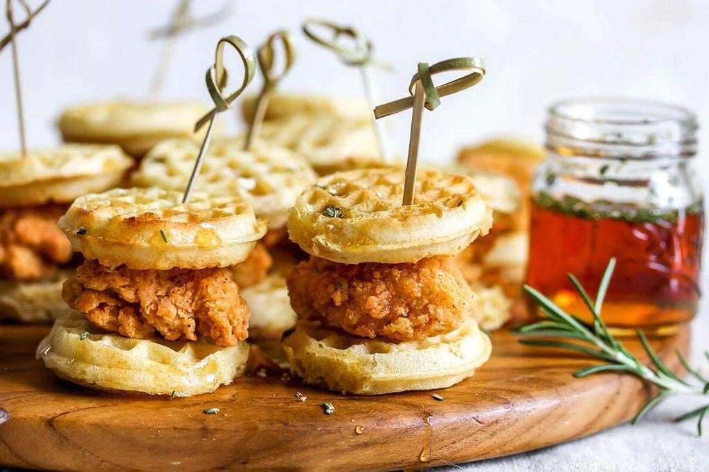 Herb-Roasted Chicken and Rosemary Waffles