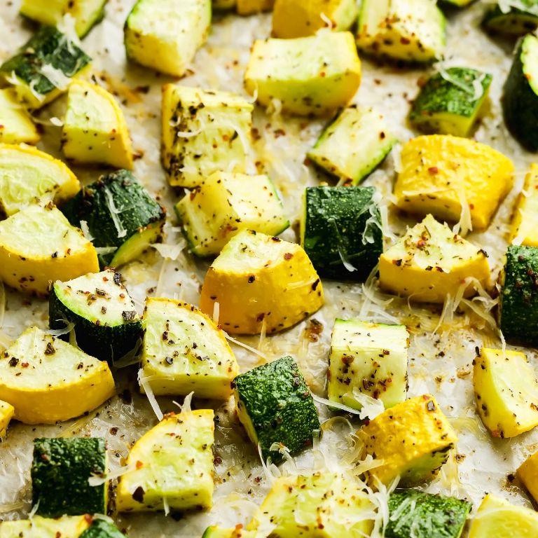 Herb-Roasted Zucchini and Summer Squash Medley