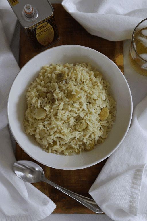 Herbed Baby Lima Beans and Rice Pilaf