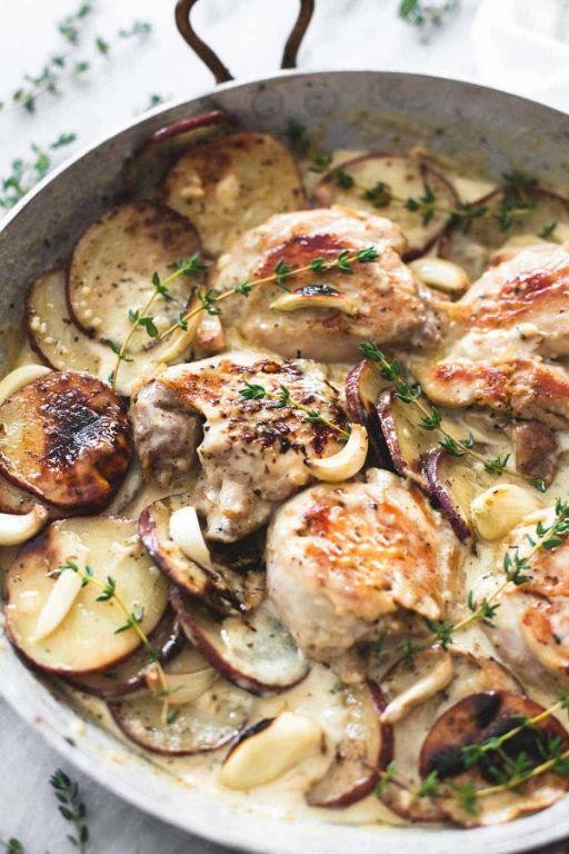 Herbed Baked Cream of Chicken with Potatoes
