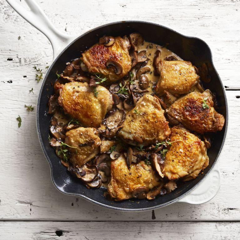 Herbed Chicken and Mushroom Skillet