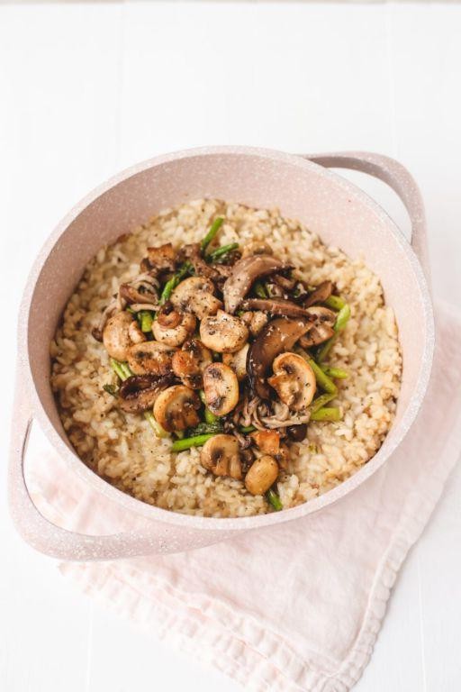 Herbed French Lentil and Mushroom Risotto