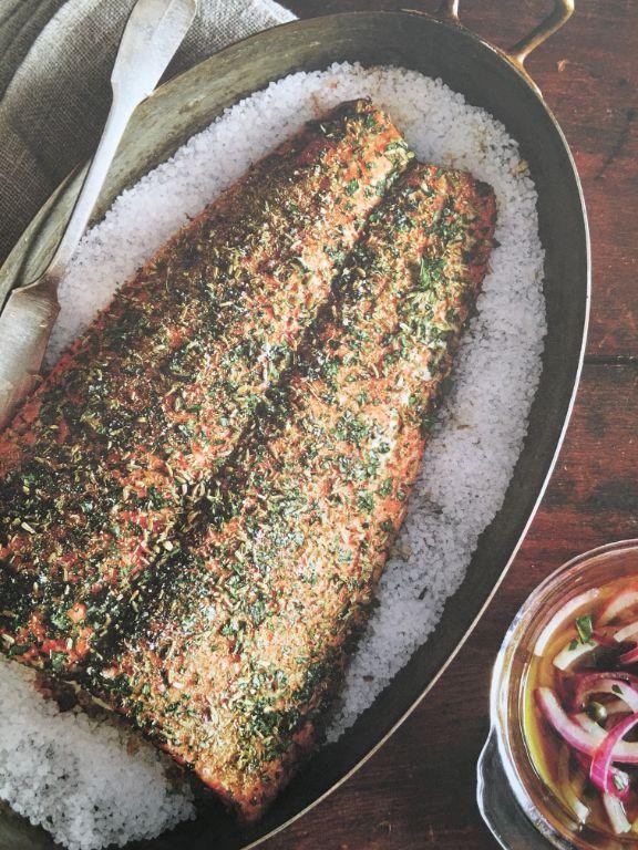 Herbed Sea Salt-Crusted Salmon