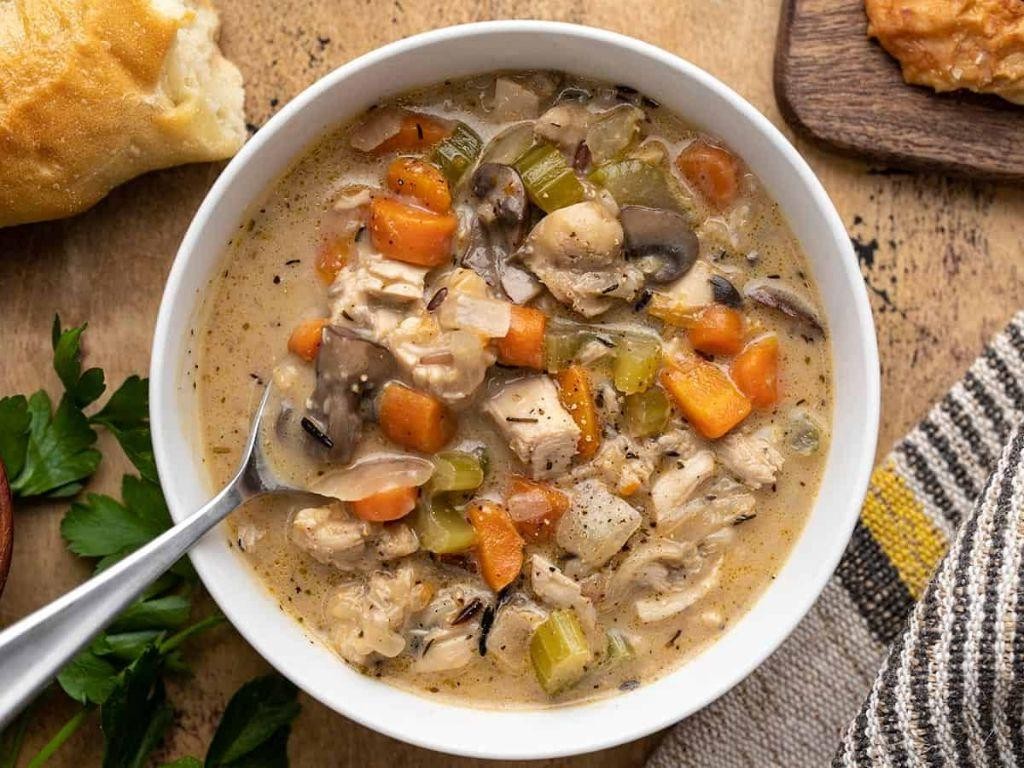 Herbed Turkey and Wild Rice Soup