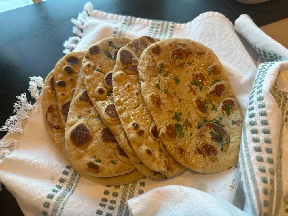 Herbed Whole Wheat Mini Naan