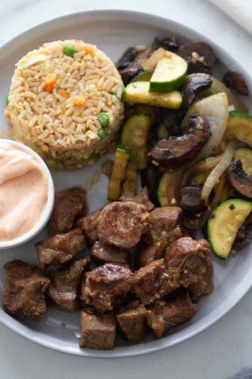 Hibachi Steak with Yum Yum Sauce