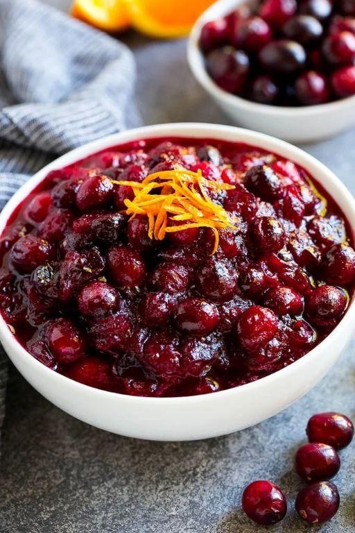 Homemade Cranberry Sauce with Orange Zest