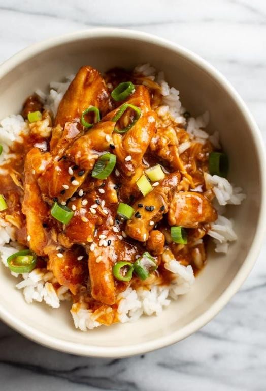 Honey Garlic Frozen Chicken Thighs in the Slow Cooker