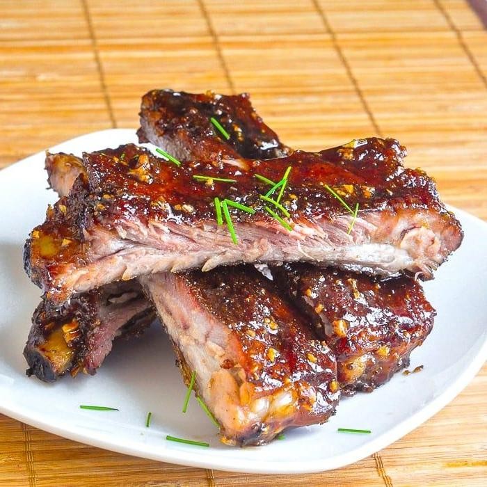 Honey Garlic Glazed Pork Ribs