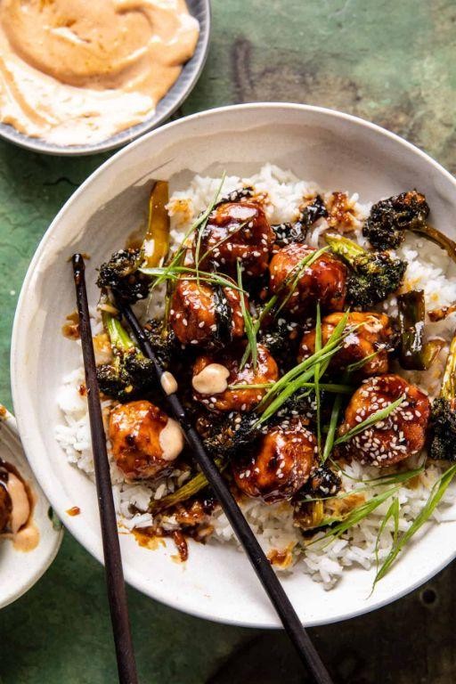 Honey Garlic Meatballs in Sticky Sauce