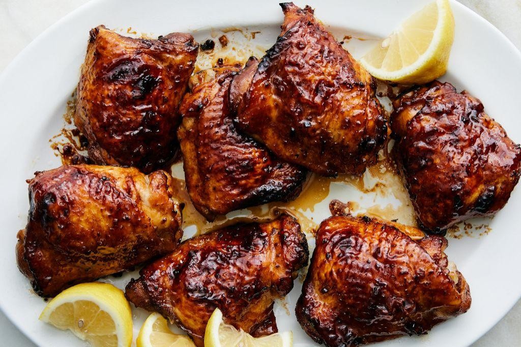 Honey Garlic Soy Glazed Chicken Thighs