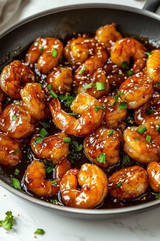 Honey Garlic Sweet and Sour Shrimp