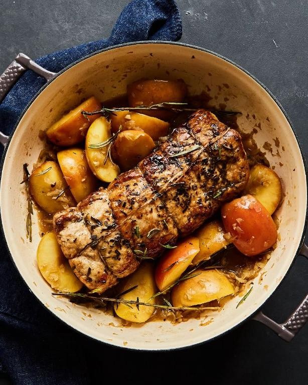 Honey Glazed Pork Sirloin with Apples