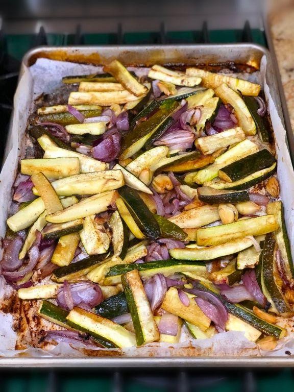 Honey Glazed Steamed Zucchini