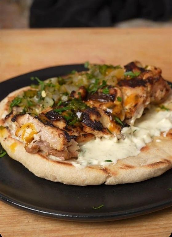 Honey Mustard Chicken Pita Sandwiches