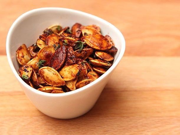 Honey Mustard Glazed Pumpkin Seeds