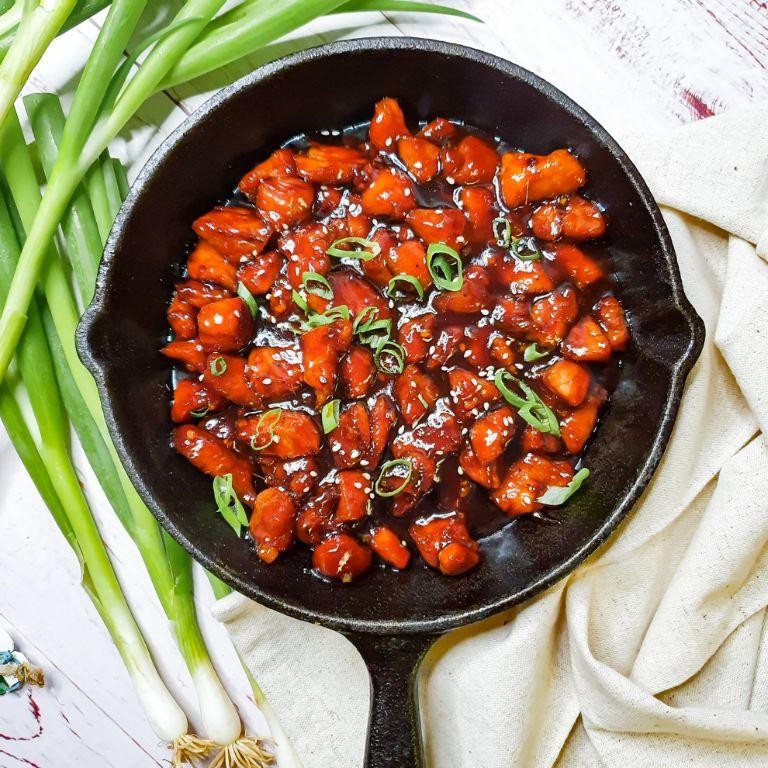 Honey Soy Glazed Cubed Pork Stir-Fry