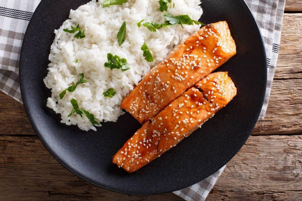 Honey Soy Keta Salmon with Sesame Seeds
