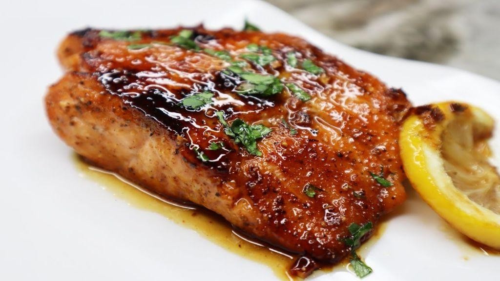 Honey butter glazed salmon