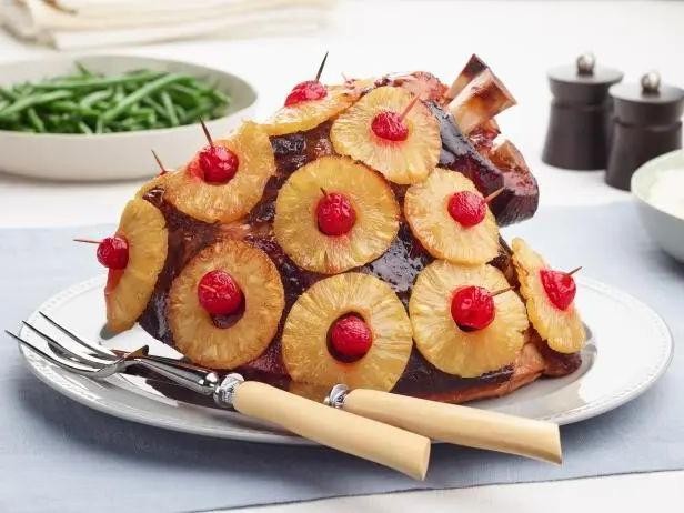 Honey-Glazed Ham with Pineapple
