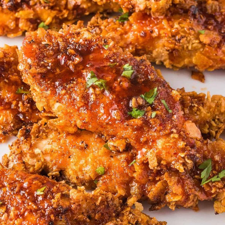 Hot Honey Air Fryer Chicken Tenders