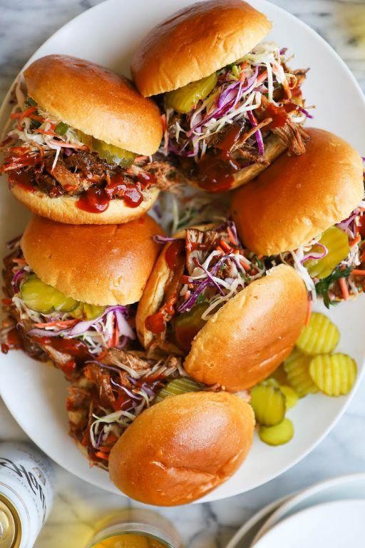 Instant Pot BBQ Pulled Pork Sandwiches