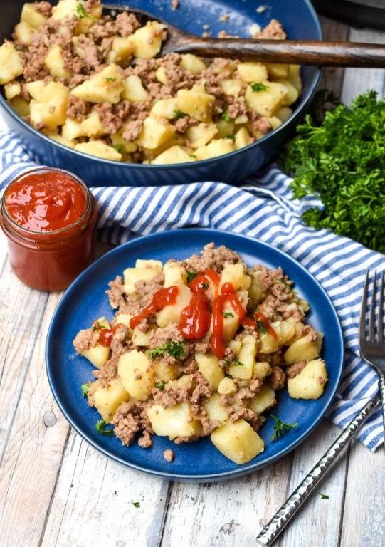 Instant Pot Beef and Potato Hash
