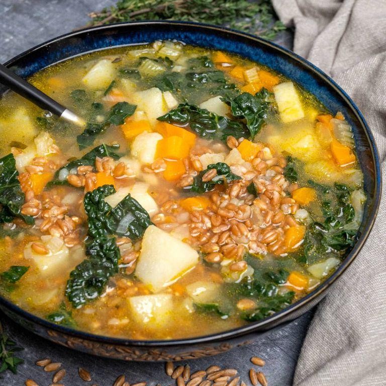 Instant Pot Farro and Butternut Squash Stew