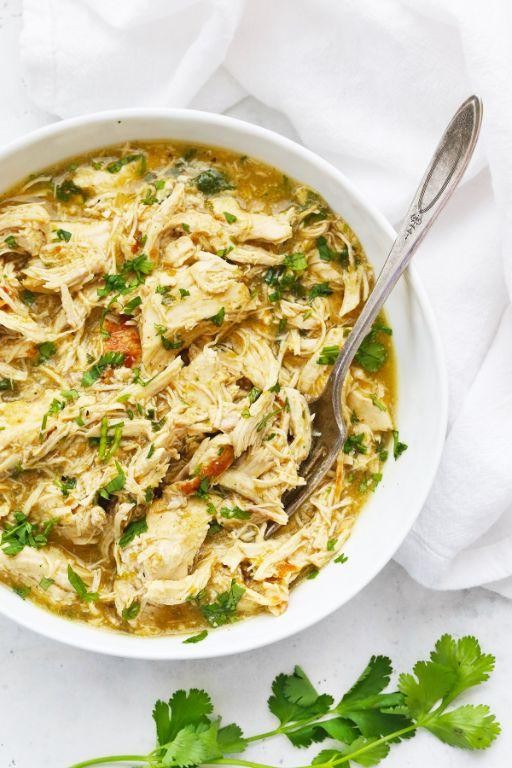Instant Pot Shredded Chicken Chili Verde