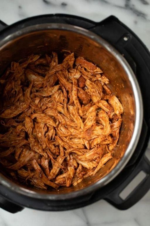 Instant Pot Shredded Chicken Enchiladas