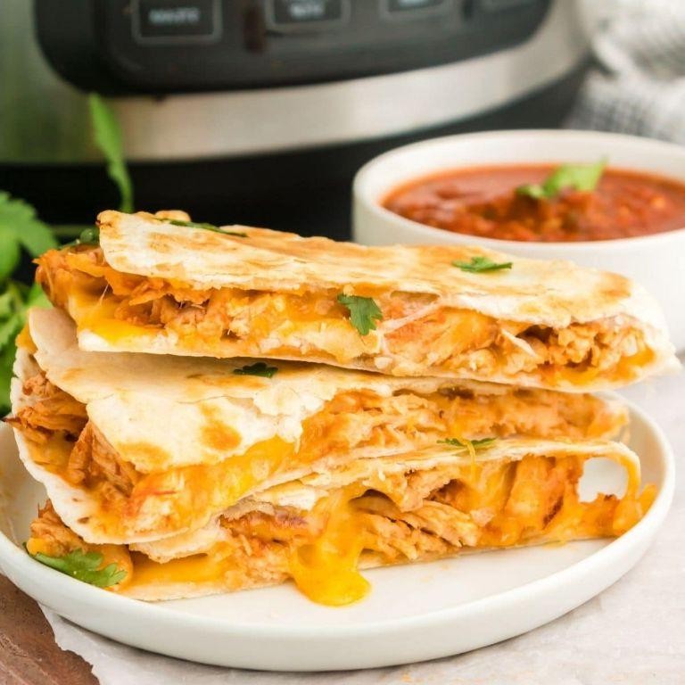 Instant Pot Shredded Chicken Quesadillas