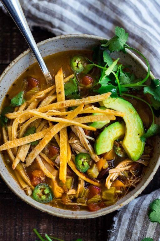 Instant Pot Shredded Chicken Tortilla Soup