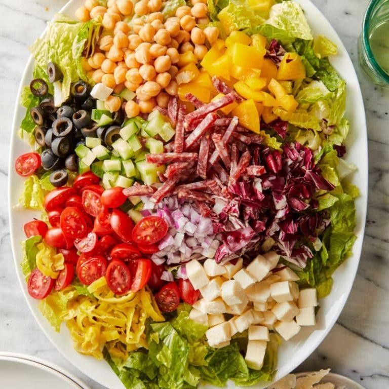 Italian Chopped Salad with Salami and Provolone
