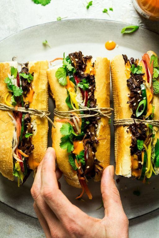Jackfruit Banh Mi Sandwiches