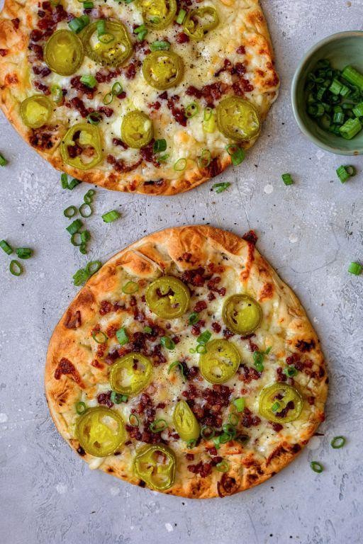 Jalapeño and Cheddar Mini Naan
