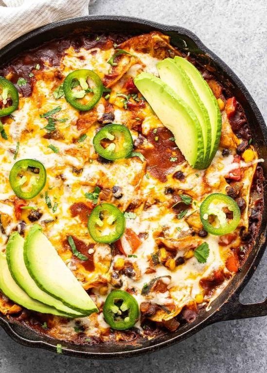 Jalapeño and Cheese Veggie Enchiladas