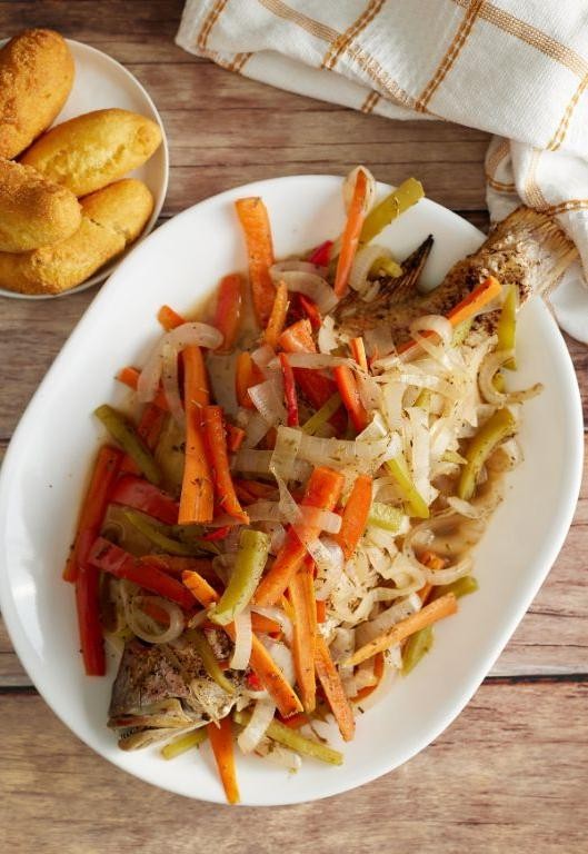 Jamaican Escovitch Fish with Scotch Bonnet
