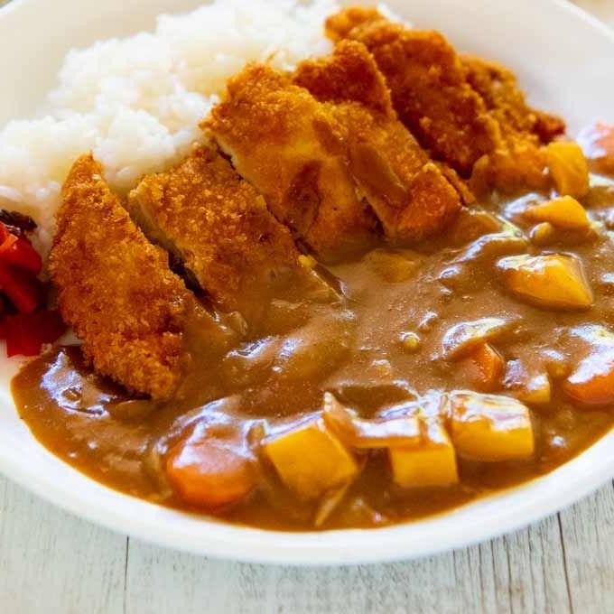 Japanese Curry Rice with Chicken Katsu