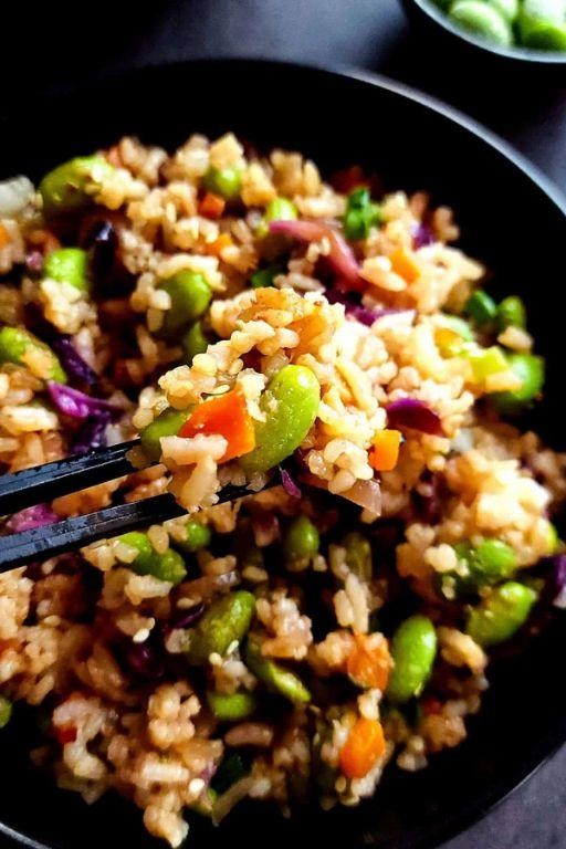 Jasmine Rice with Edamame and Sesame